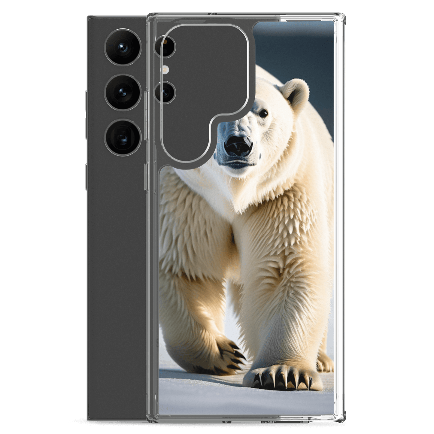 S23 Ultra Case – Polar Bear Design | Fits Galaxy S10 to S25 (Plus & Ultra)