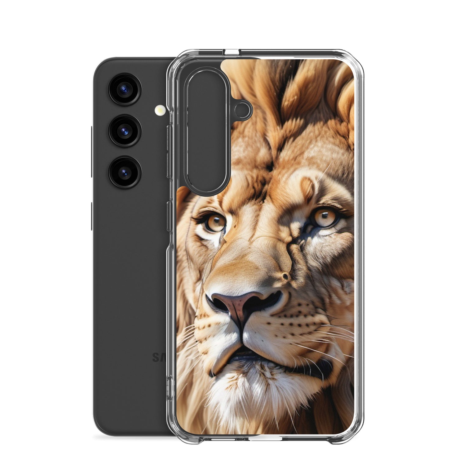 🦁 S24 Ultra Case – Majestic Lion Design | Fits Samsung Galaxy S10 to S25 (Plus & Ultra Included)