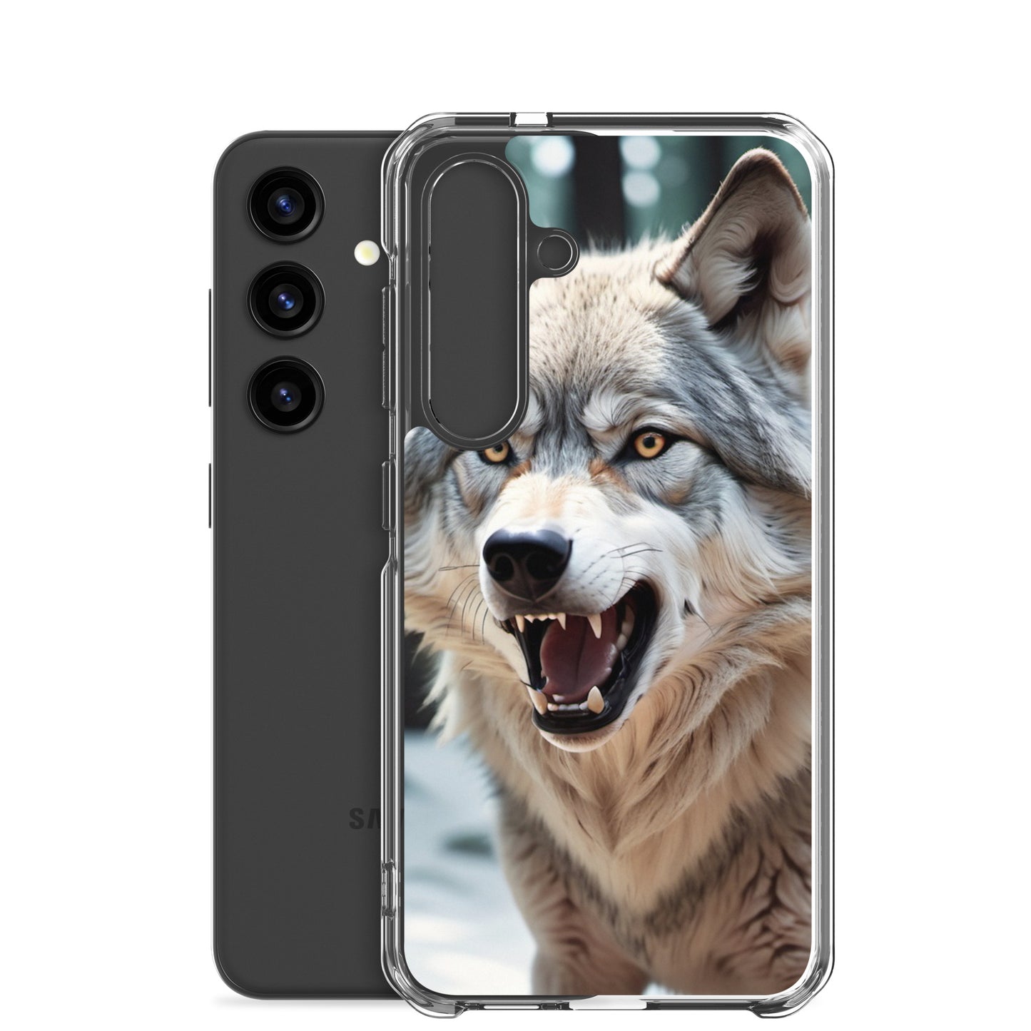 🐺 S24 Ultra Case – Fierce Wolf Design | Fits Samsung Galaxy S10 to S25 (Plus & Ultra Included)