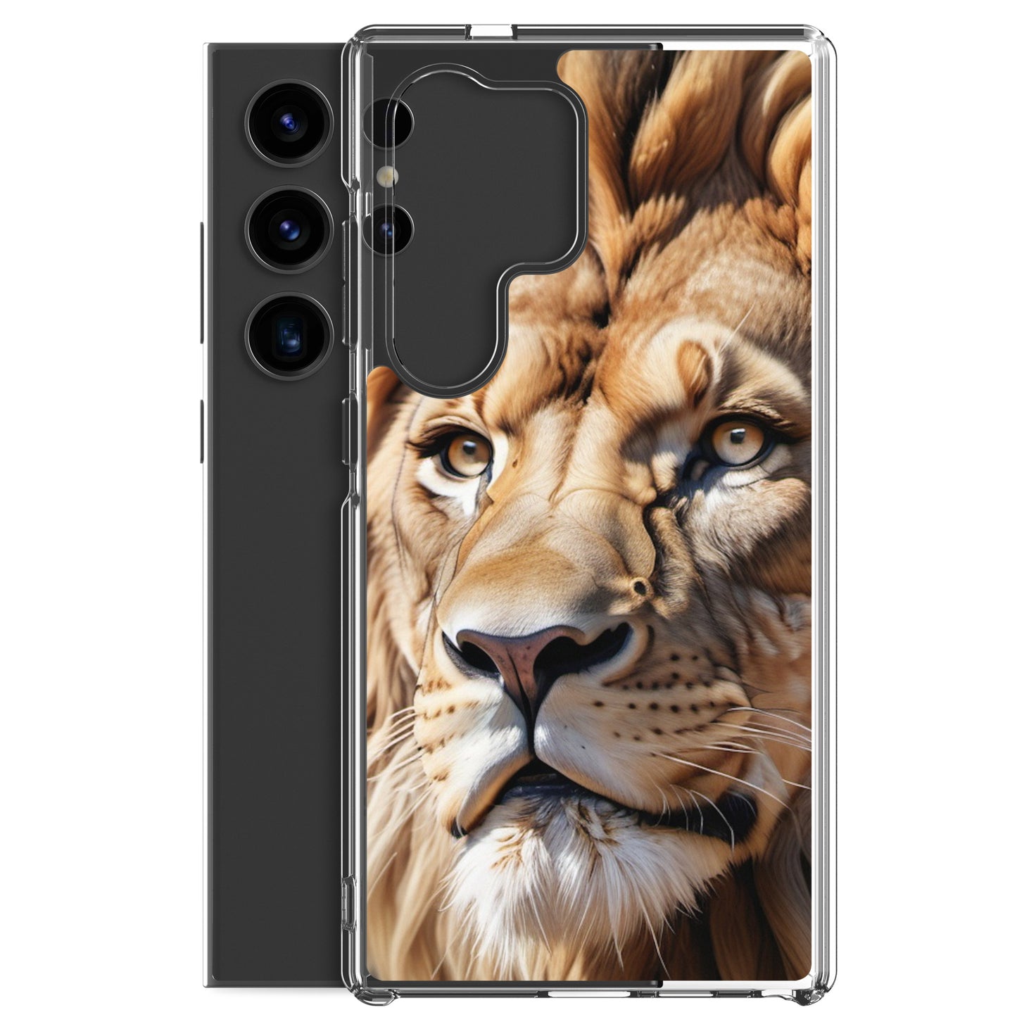 🦁 S24 Ultra Case – Majestic Lion Design | Fits Samsung Galaxy S10 to S25 (Plus & Ultra Included)