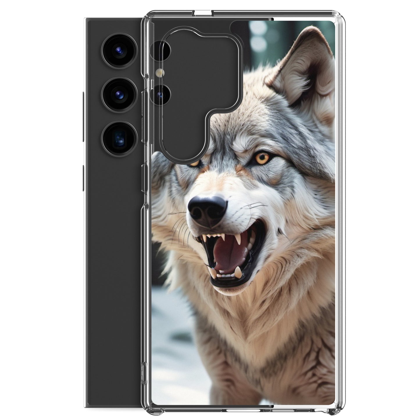 🐺 S24 Ultra Case – Fierce Wolf Design | Fits Samsung Galaxy S10 to S25 (Plus & Ultra Included)