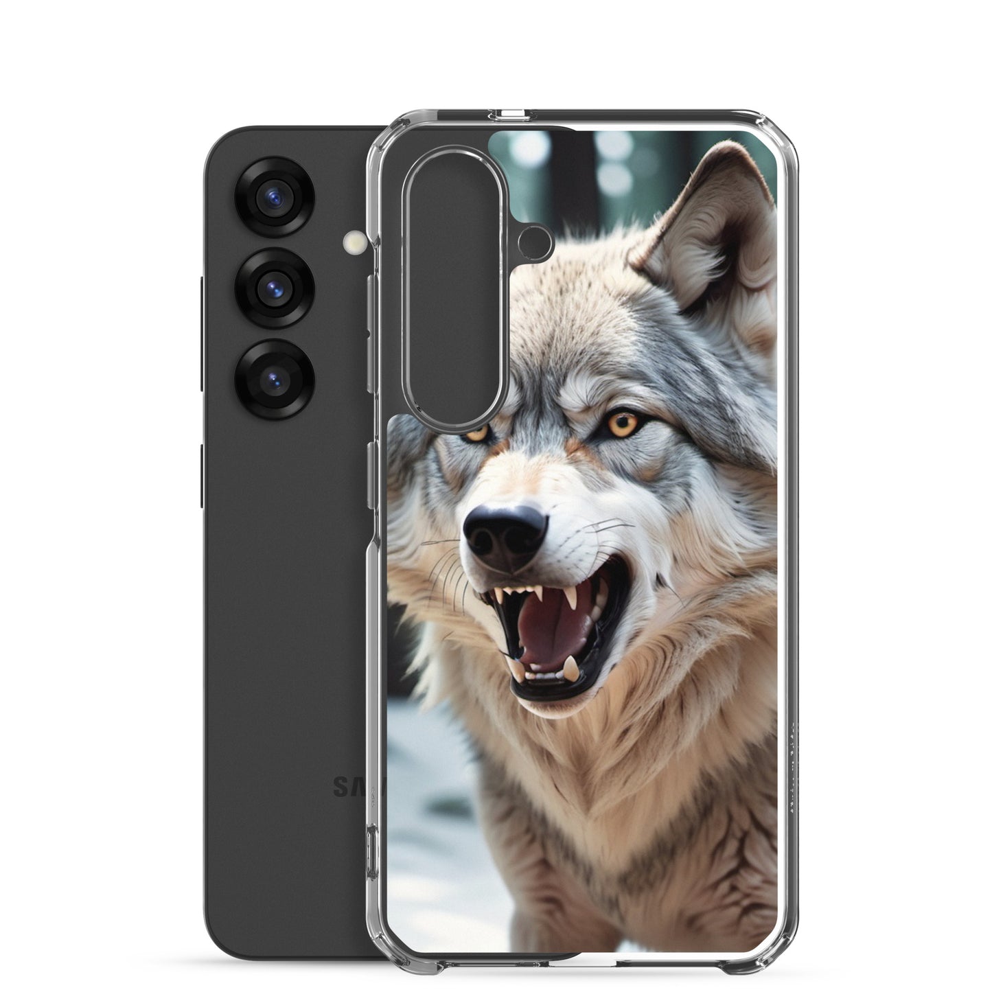 🐺 S24 Ultra Case – Fierce Wolf Design | Fits Samsung Galaxy S10 to S25 (Plus & Ultra Included)