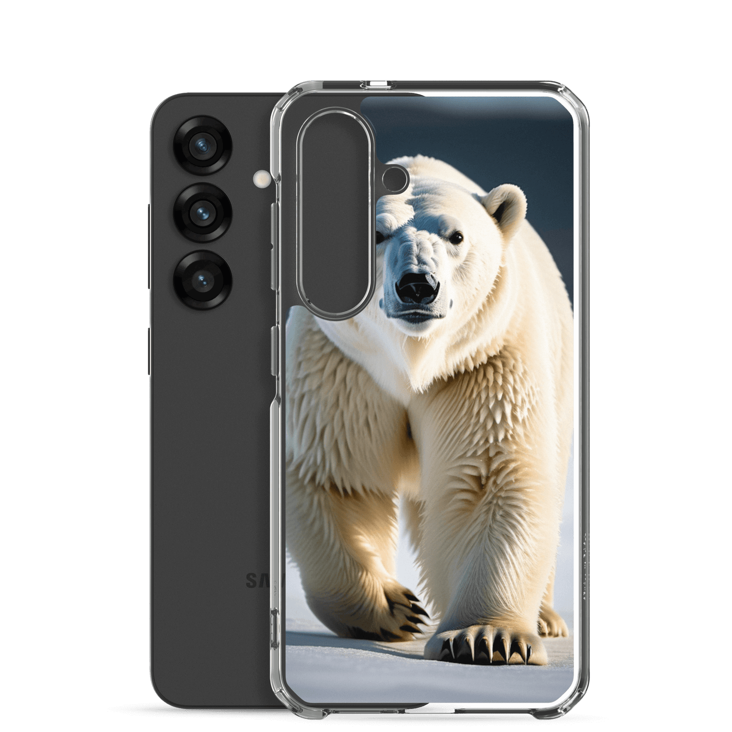 S23 Ultra Case – Polar Bear Design | Fits Galaxy S10 to S25 (Plus & Ultra)