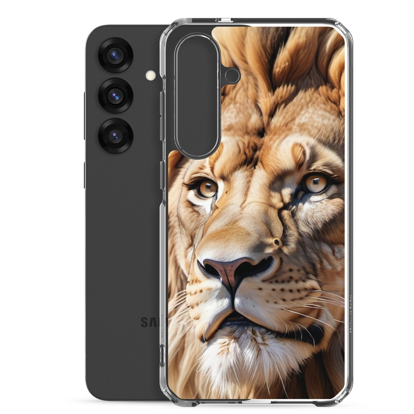 🦁 S24 Ultra Case – Majestic Lion Design | Fits Samsung Galaxy S10 to S25 (Plus & Ultra Included)