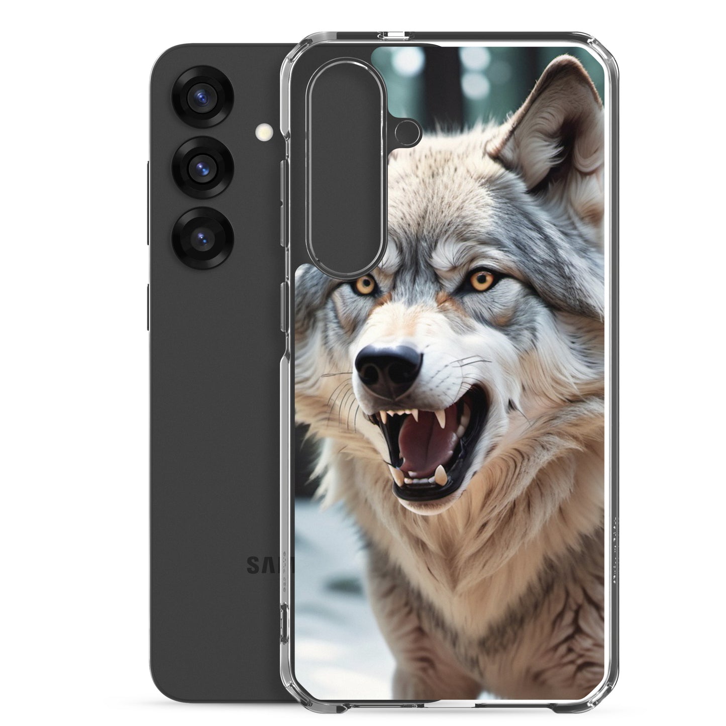 🐺 S24 Ultra Case – Fierce Wolf Design | Fits Samsung Galaxy S10 to S25 (Plus & Ultra Included)