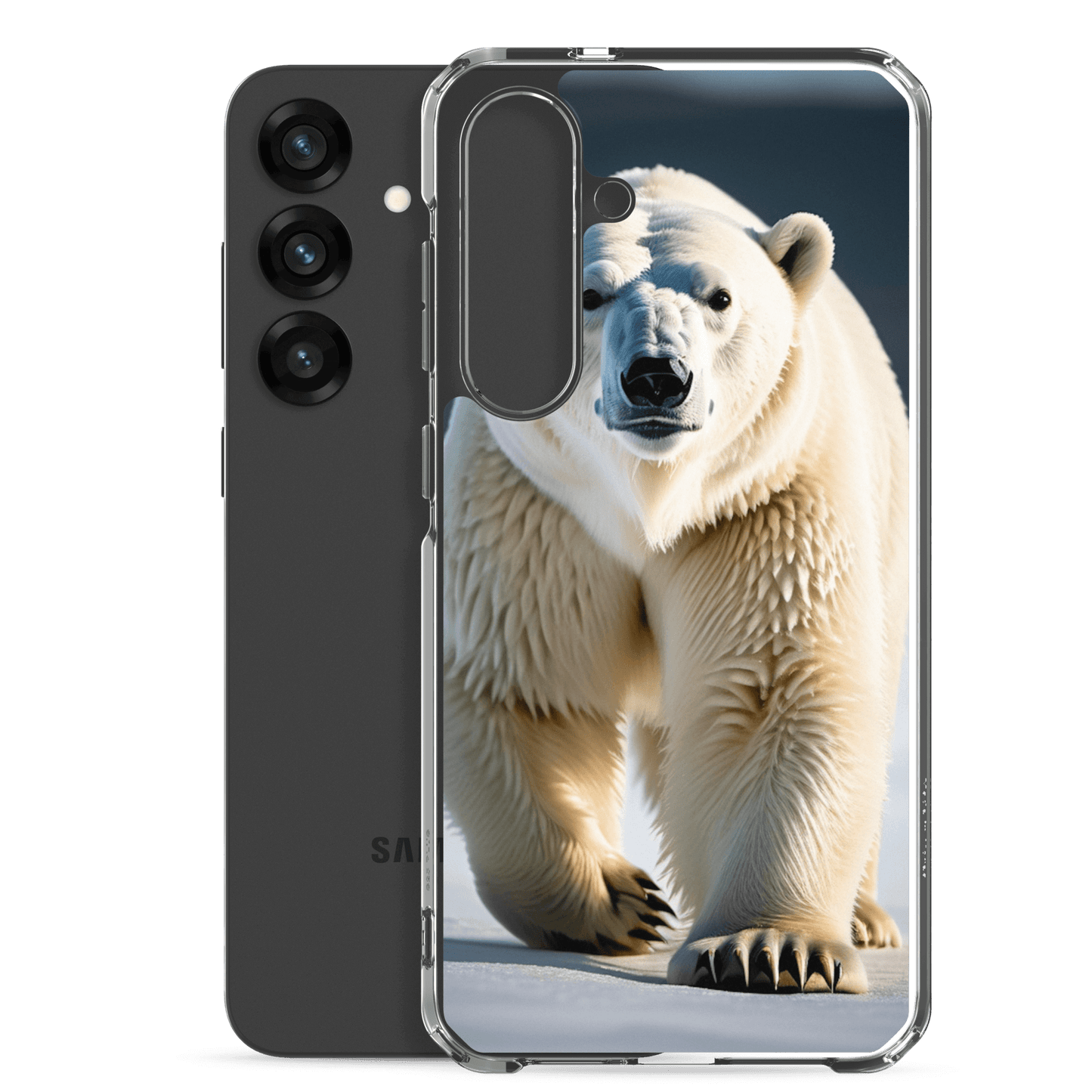 S23 Ultra Case – Polar Bear Design | Fits Galaxy S10 to S25 (Plus & Ultra)