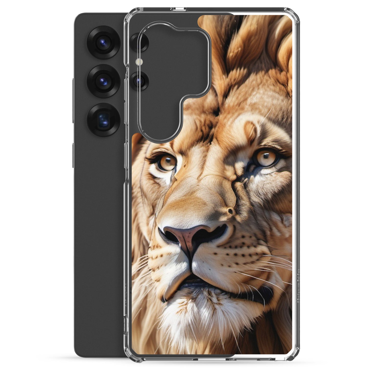 🦁 S24 Ultra Case – Majestic Lion Design | Fits Samsung Galaxy S10 to S25 (Plus & Ultra Included)