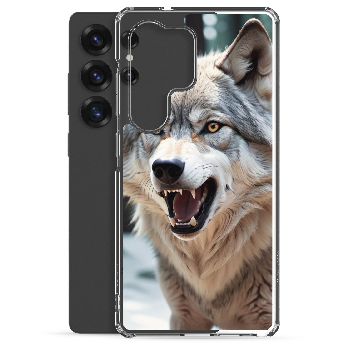 🐺 S24 Ultra Case – Fierce Wolf Design | Fits Samsung Galaxy S10 to S25 (Plus & Ultra Included)