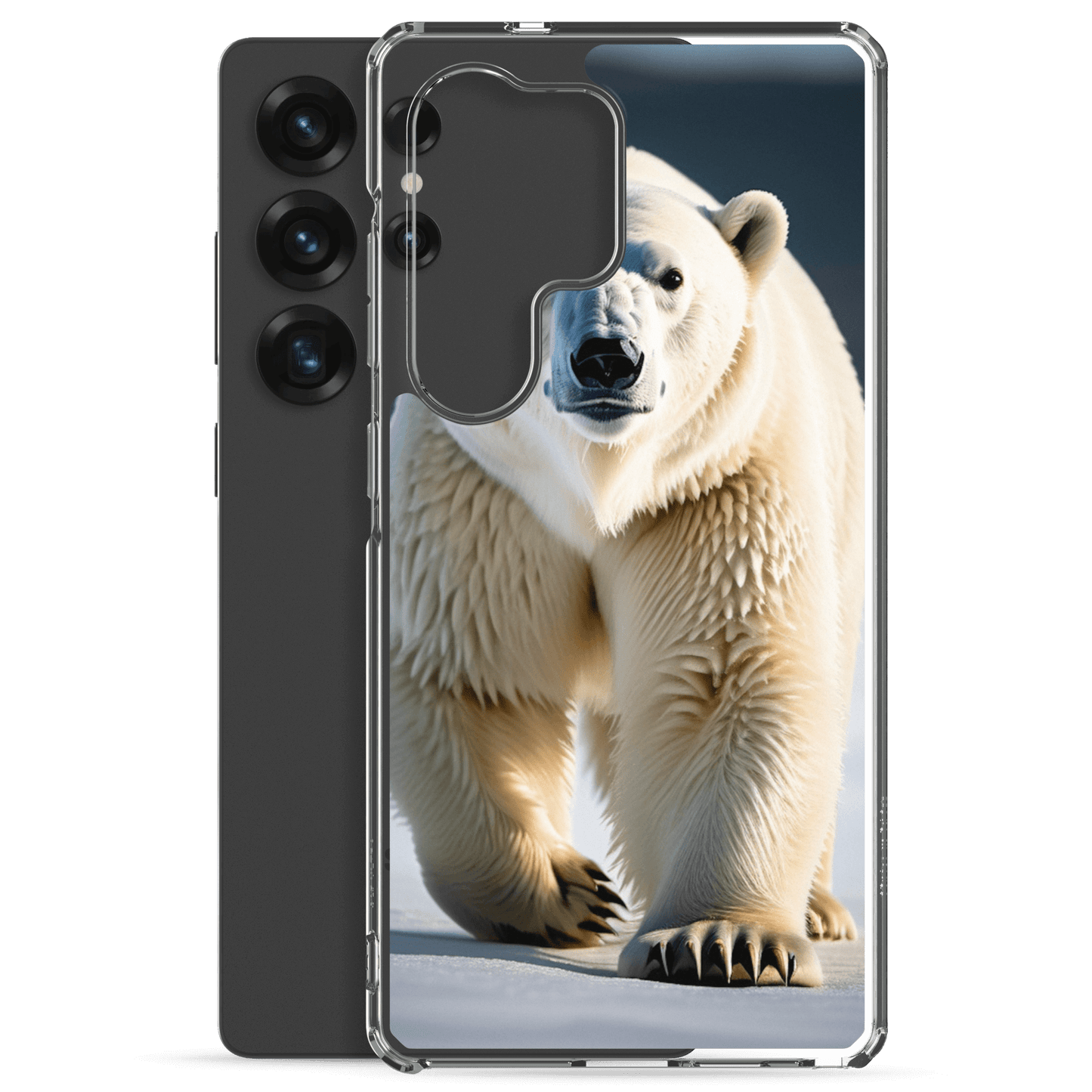 S23 Ultra Case – Polar Bear Design | Fits Galaxy S10 to S25 (Plus & Ultra)