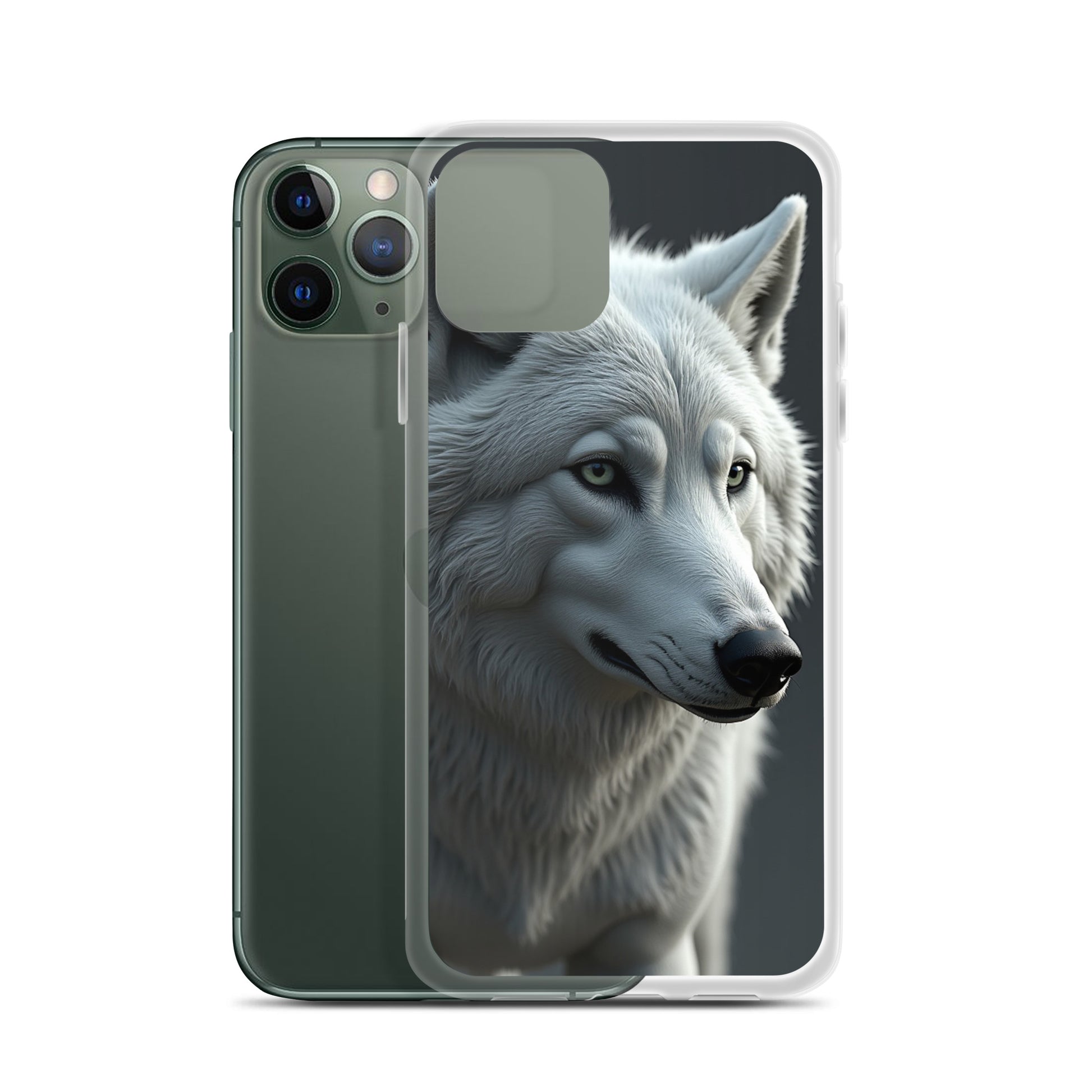 Superficient iPhone 12 Pro Max Case – Majestic Arctic Wolf Design (Fits iPhone 7–16)