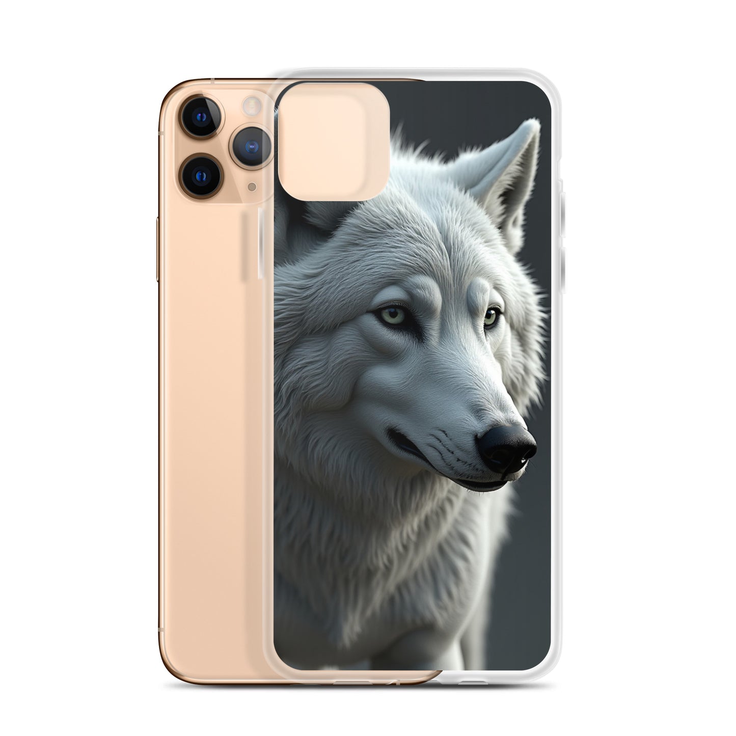 Superficient iPhone 12 Pro Max Case – Majestic Arctic Wolf Design (Fits iPhone 7–16)