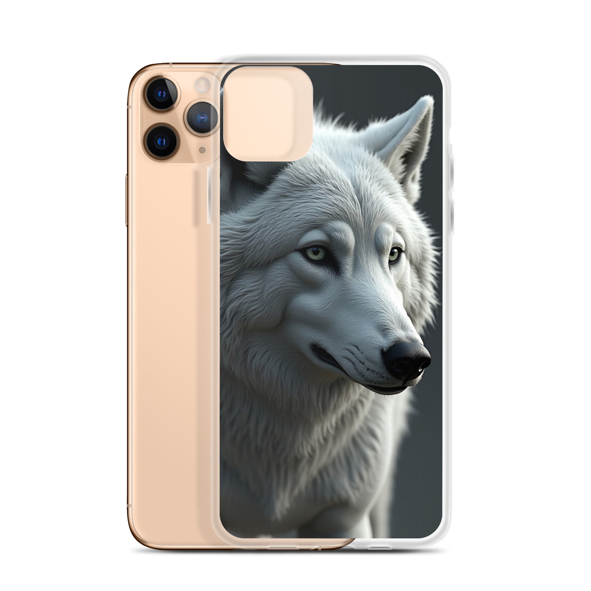 Superficient iPhone 12 Pro Max Case – Majestic Arctic Wolf Design (Fits iPhone 7–16)