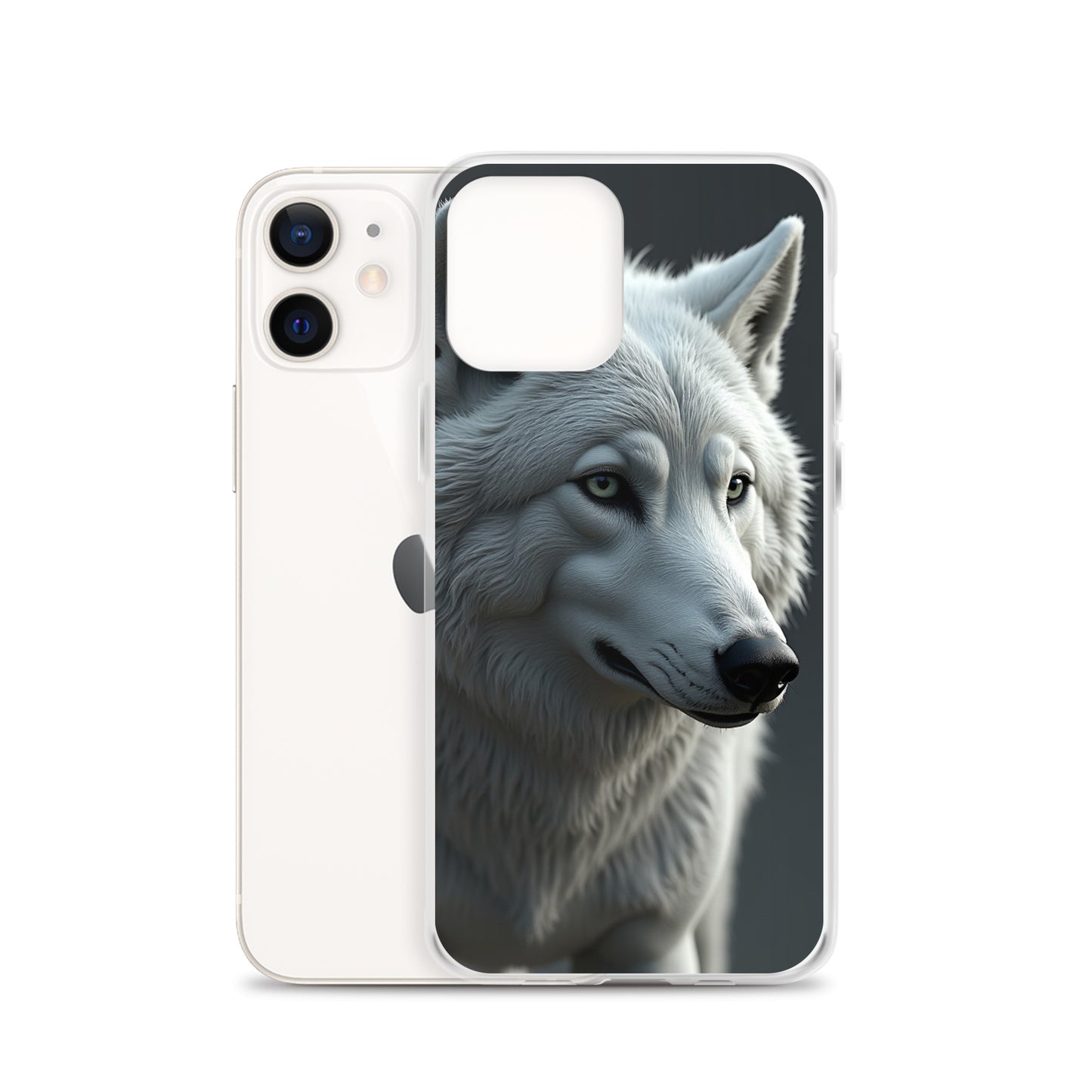 Superficient iPhone 12 Pro Max Case – Majestic Arctic Wolf Design (Fits iPhone 7–16)