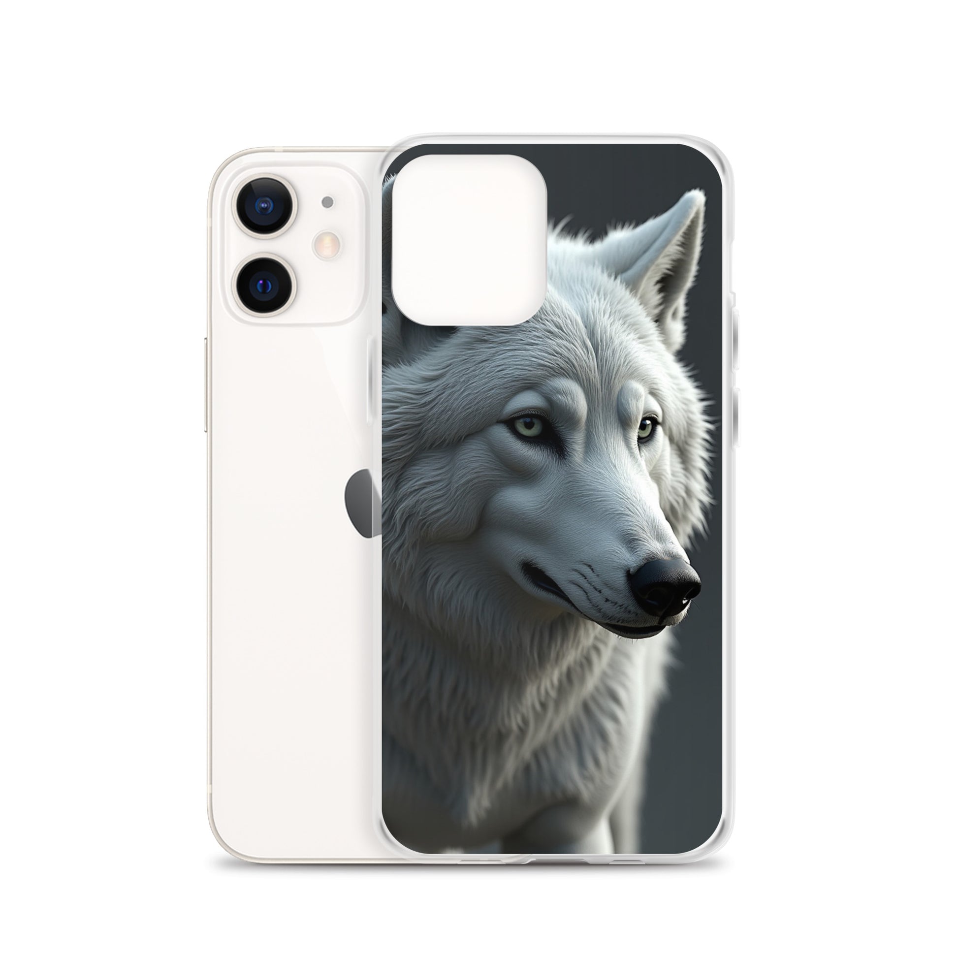 Superficient iPhone 12 Pro Max Case – Majestic Arctic Wolf Design (Fits iPhone 7–16)