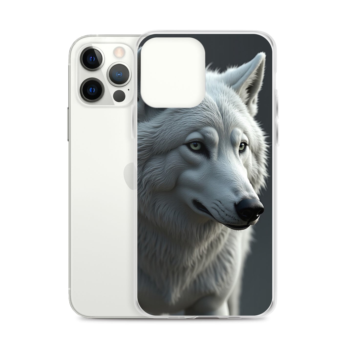 Superficient iPhone 12 Pro Max Case – Majestic Arctic Wolf Design (Fits iPhone 7–16)