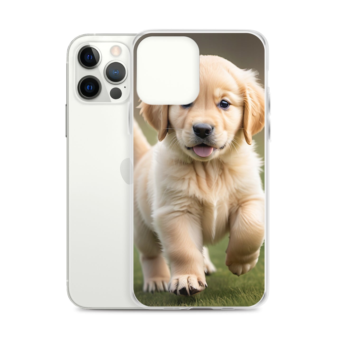 🐾 iPhone 12 Pro Case – Golden Retriever Puppy Design | Fits iPhone 7–16