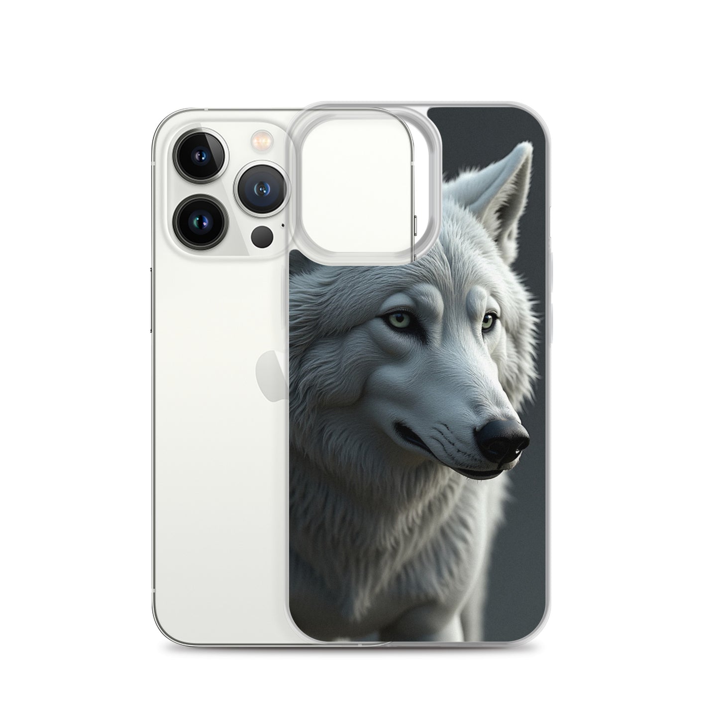 Superficient iPhone 12 Pro Max Case – Majestic Arctic Wolf Design (Fits iPhone 7–16)