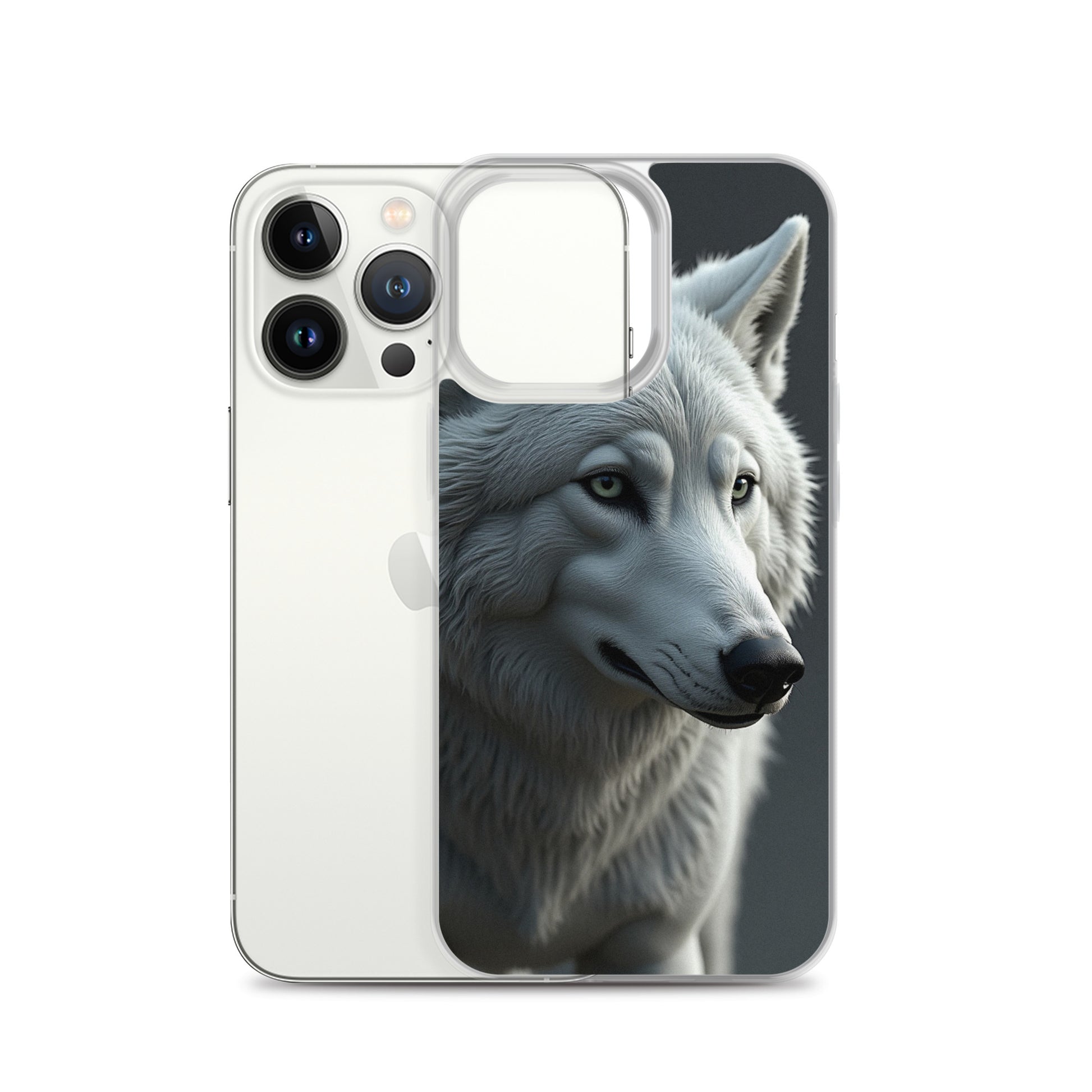 Superficient iPhone 12 Pro Max Case – Majestic Arctic Wolf Design (Fits iPhone 7–16)