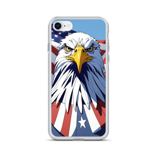🦅 Superficient iPhone 15 Plus Case: Cartoon Bald Eagle Design (Fits iPhone 7–16) iPhone 7 8