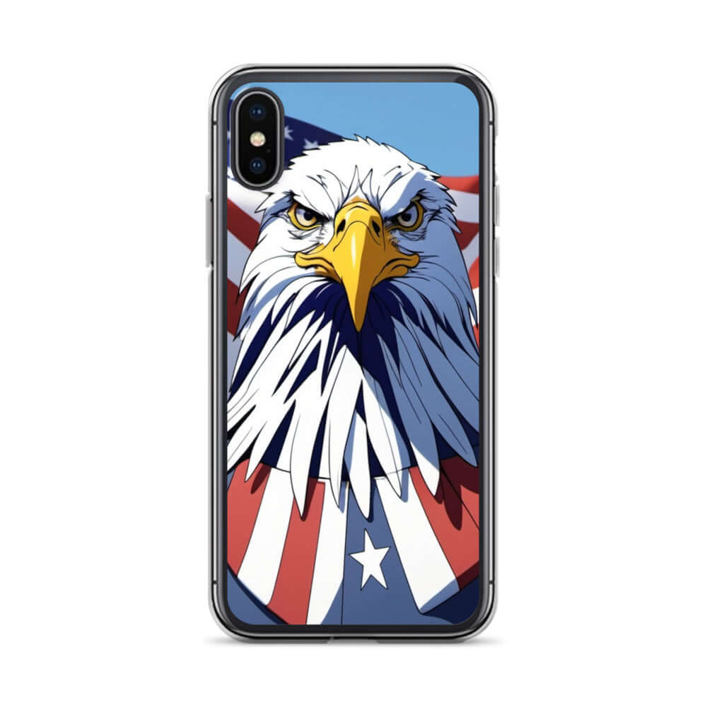 🦅 Superficient iPhone 15 Plus Case: Cartoon Bald Eagle Design (Fits iPhone 7–16) iPhone X XS
