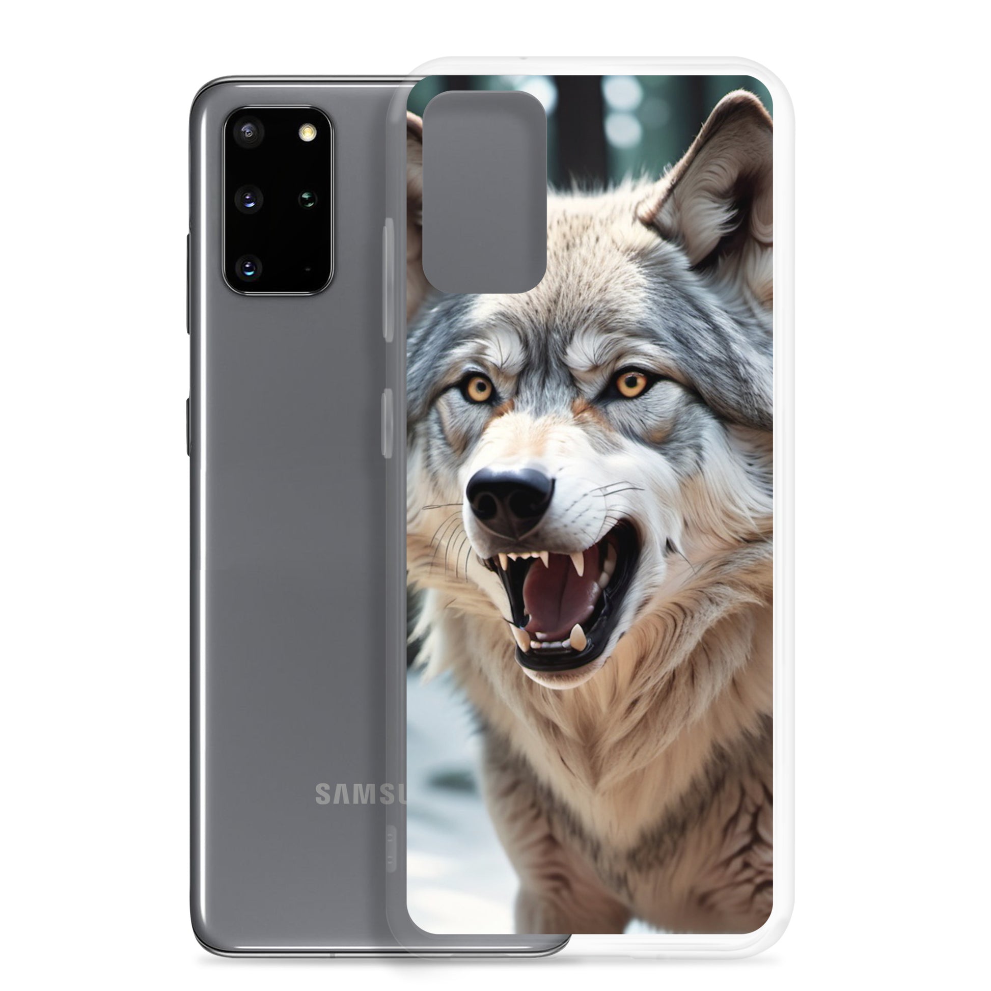 🐺 S24 Ultra Case – Fierce Wolf Design | Fits Samsung Galaxy S10 to S25 (Plus & Ultra Included)