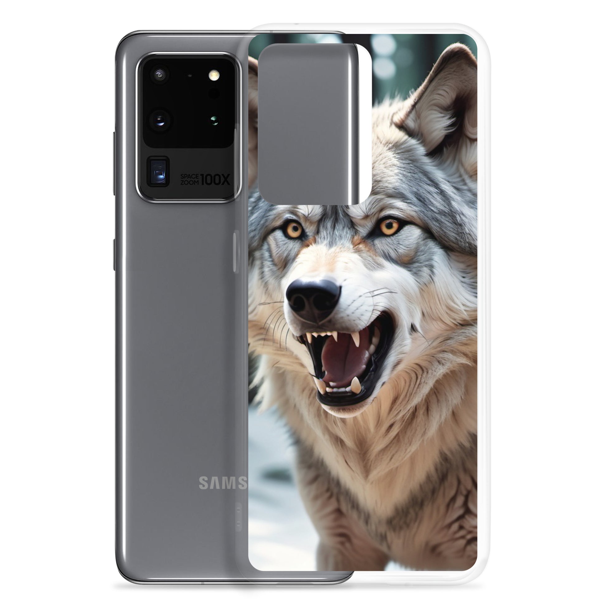 🐺 S24 Ultra Case – Fierce Wolf Design | Fits Samsung Galaxy S10 to S25 (Plus & Ultra Included)